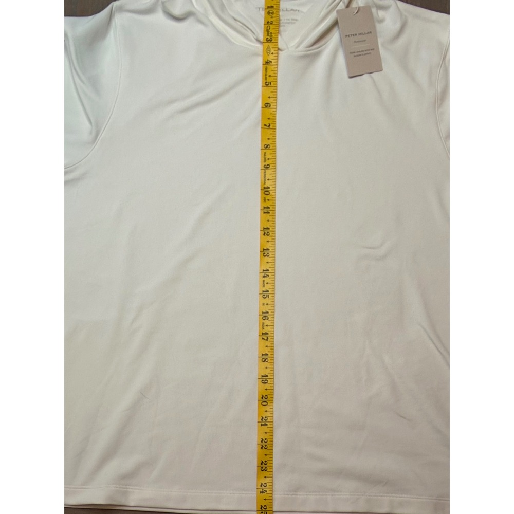 Peter Millar Women's White Sun Protection UPF 50+ Active Hoodie Pullover NWT XL - Picture 3 of 6